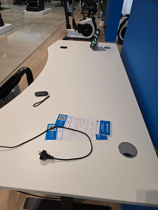 Ex-Demonstration ErgoDesk Automatic Standing Desk 1800mm (White/Black)