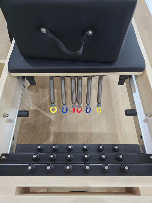 Ex-Demonstrator Cadillac Pilates Reformer with Full Trapeze Table (Black)