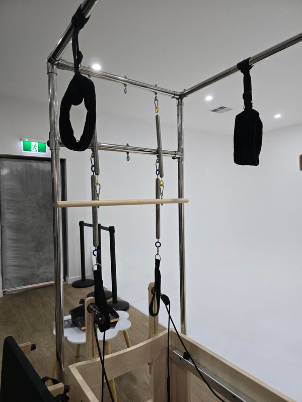 Ex-Demonstrator Cadillac Pilates Reformer with Full Trapeze Table (Black)