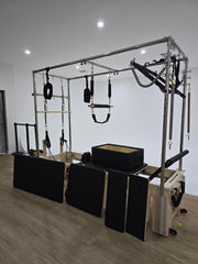 Ex-Demonstrator Cadillac Pilates Reformer with Full Trapeze Table (Black)